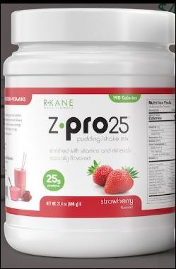 Z Pro 25 Strawberry Pudding / Shake / Smoothie Mix (16 Serving Canister) by R Kane