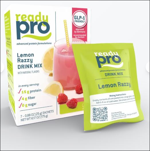 readyPro Advanced Protein Formulations Lemon Razzy Drink Mix