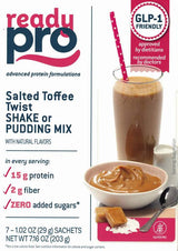 readyPro Advanced Protein Formulations Salted Toffee Twist Shake Pudding Mix