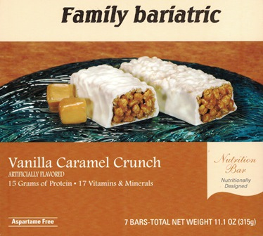 Bars, Vanilla Caramel Crunch, Meal Replacement Bars, by Robard