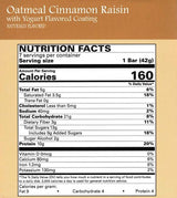 Bars, Oatmeal Cinnamon Raisin with Yogurt Flavored Coating by Robard