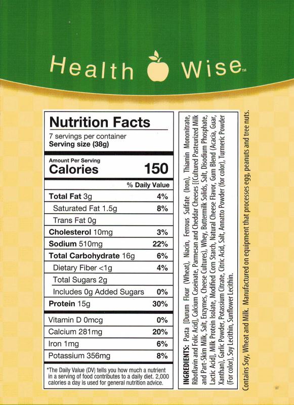 Pasta Creamy Macaroni & Cheese by Healthwise