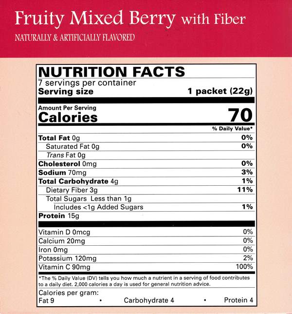 Fruity Mixed Berry with Fiber Drink by Robard