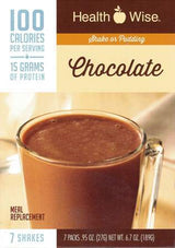 Healthwise 100 Calorie Chocolate Shake or Pudding, Meal Replacement