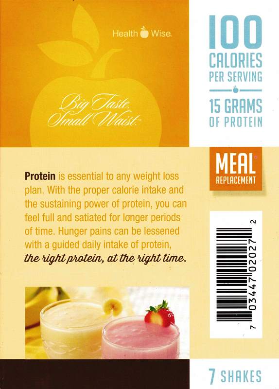 Healthwise 100 Calorie Coffee Shake or Pudding, Meal Replacement