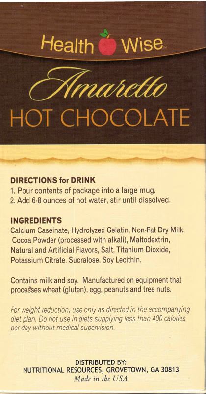 Hot Chocolate Amaretto by Healthwise