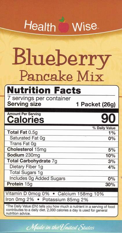 Pancake Blueberry Pancake Mix by Healthwise