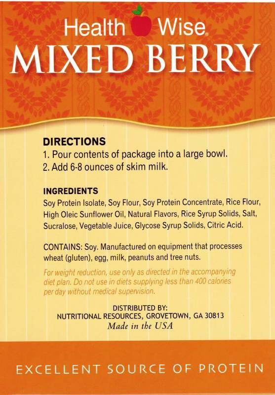 Cereal Mixed Berry by Healthwise