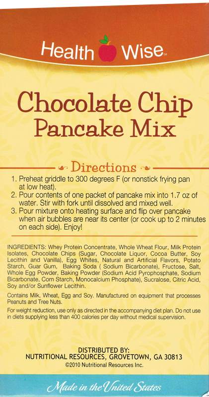 Pancake Mix Chocolate Chip by Healthwise