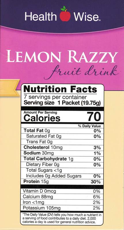 Fruit Drink Lemon Razzy by Healthwise