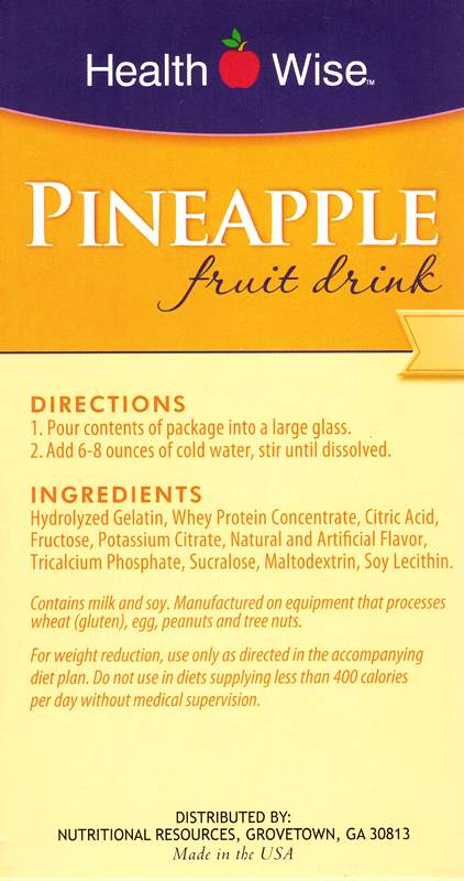 Fruit Drink Pineapple by Healthwise