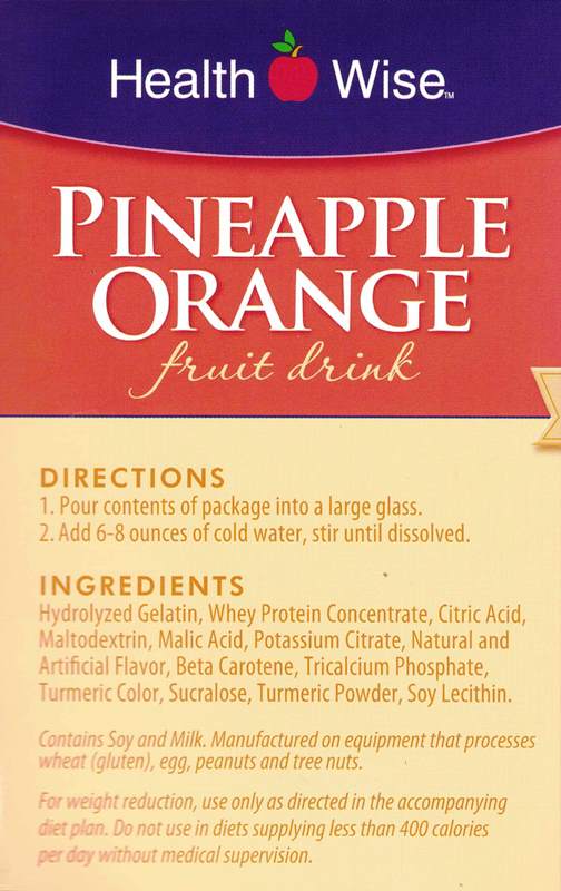 Fruit Drink Pineapple Orange by Healthwise