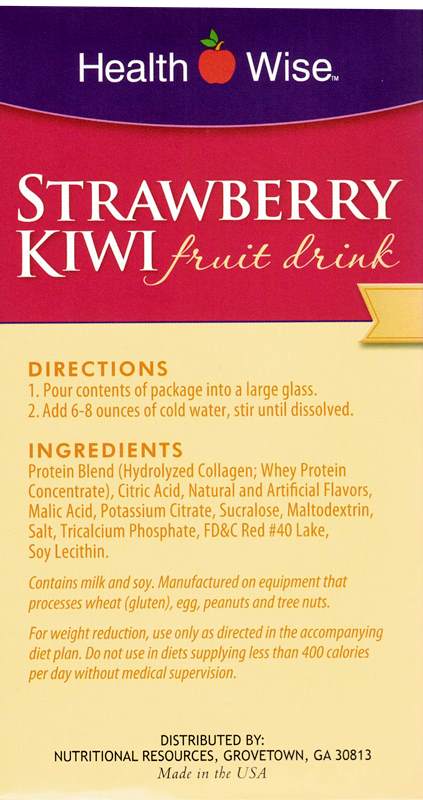 Fruit Drink Strawberry Kiwi by Healthwise