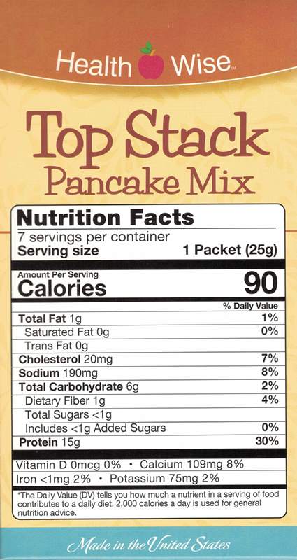 Pancake Top Stack Mix by Healthwise