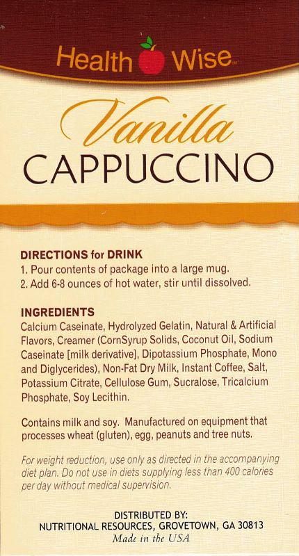 Cappuccino Vanilla by Healthwise