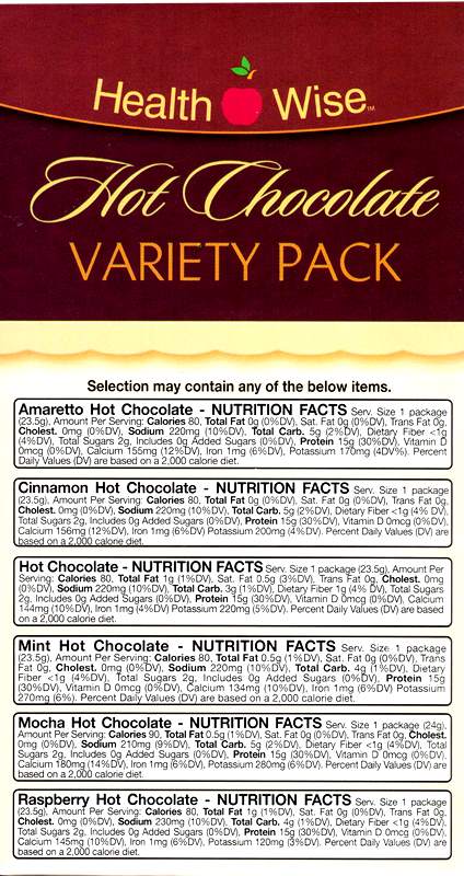 Hot Chocolate Variety Pack by Healthwise