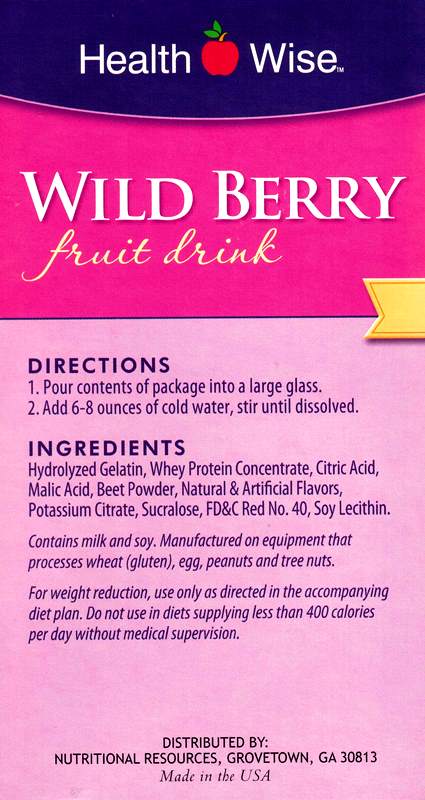 Fruit Drink Wild Berry by Healthwise