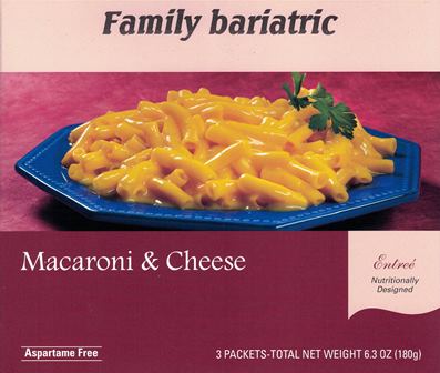 Pasta Macaroni & Cheese Entree (3 Servings/ Box)