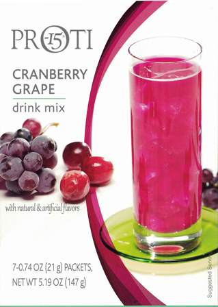 Fruit Drink, Cranberry Grape, Proti 15 by Bariatrix