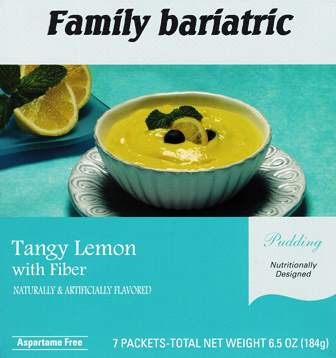 Pudding Tangy Lemon with Fiber, by Robard