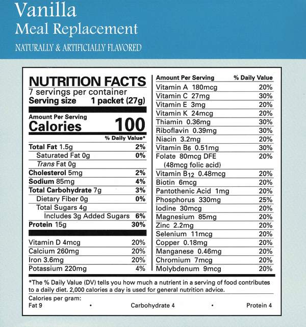 Vanilla Pudding & Shake Aspartame Free by Robard